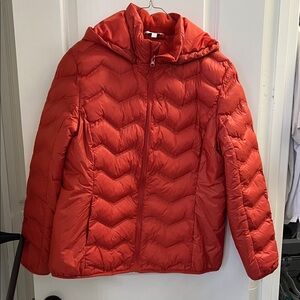 Time and Tru Women's Red Puffer Jacket